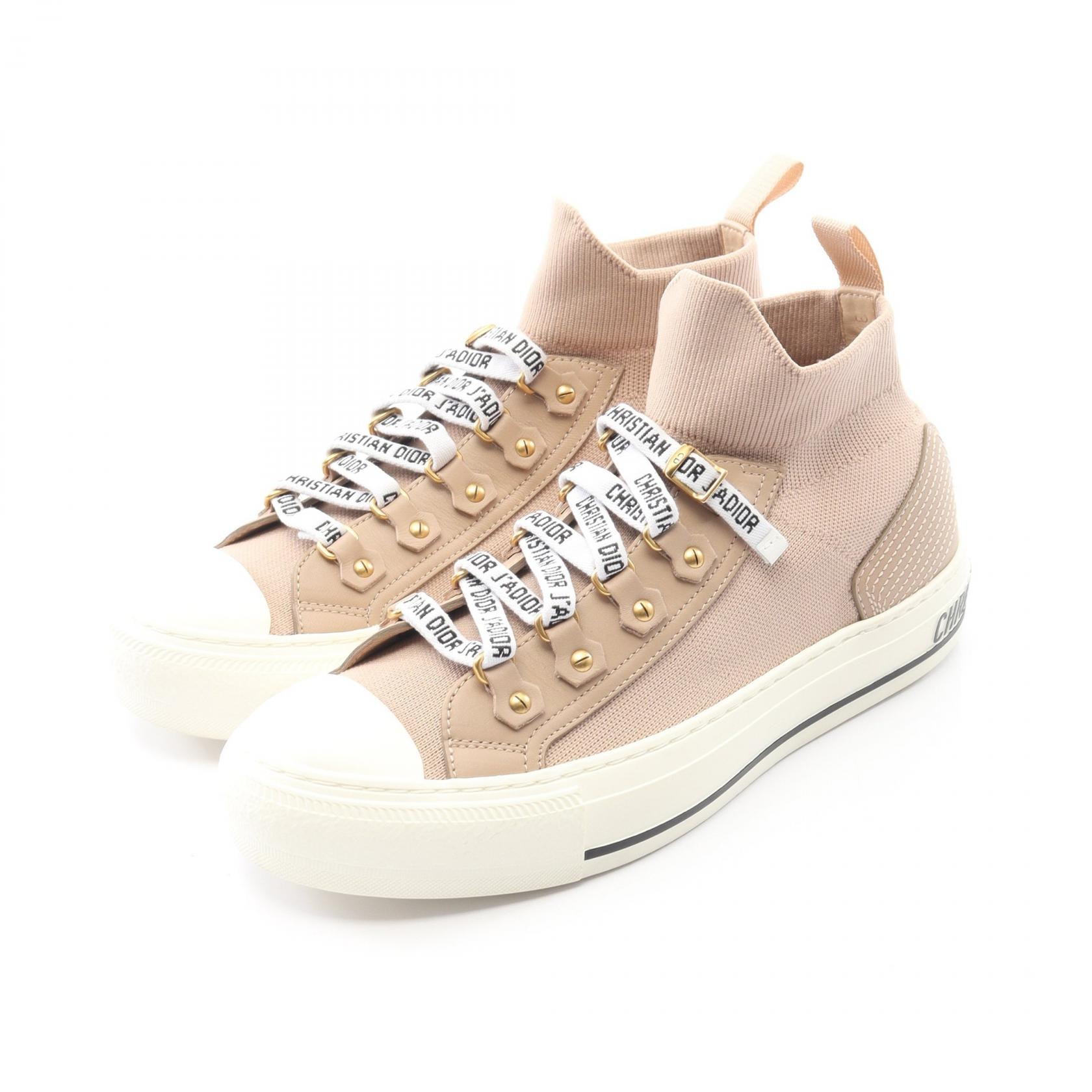 ディオール Dior WALK'N'DIOR スニーカー 靴 ファブリック レディース ピンク系 KCK231TLC 【中古】
