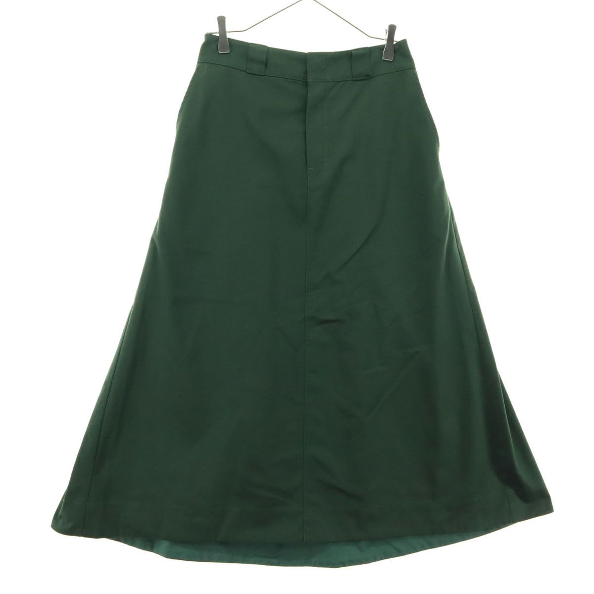 美品 Dickies ディッキーズ ロング丈 スカート M グリーン系