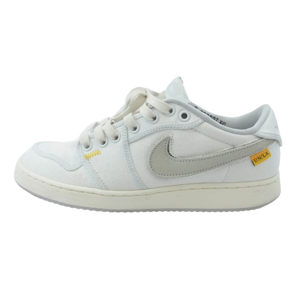 NIKE ナイキ スニーカー DO8912-101 × UNION ユニオン Air Jordan 1 Low KO エアジョーダン1 ロー スニーカー ホワイト系 グレー系 26cm【中古】
