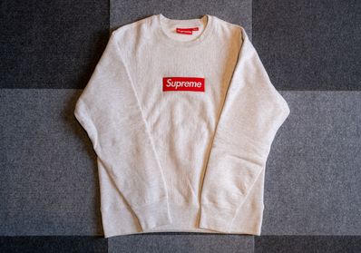 Supreme Box Logo Crewneck Sweatshirt "Ash Grey" (18FW)