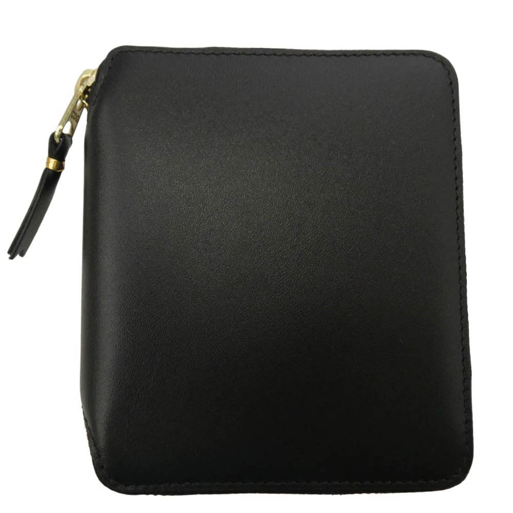 COMME des GARCONS コムデギャルソン SA2100 CLASSIC LEATHER ZIP WALLET クラシック レザー ラウンドファスナー 二つ折り 財布 ウォレット ブラック系【新古品】【未使用】【中古】