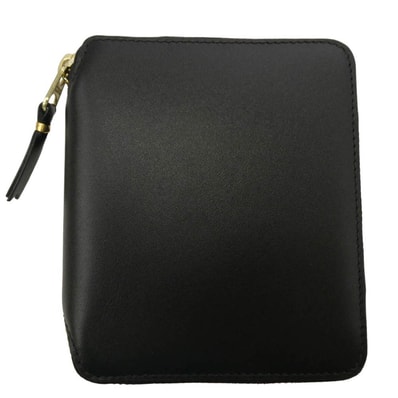 COMME des GARCONS コムデギャルソン SA2100 CLASSIC LEATHER ZIP WALLET クラシック レザー ラウンドファスナー 二つ折り 財布 ウォレット ブラック系【新古品】【未使用】【中古】