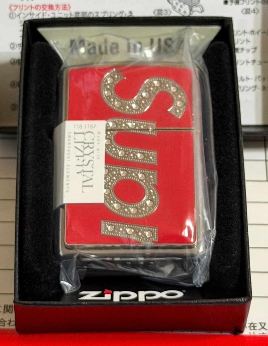 Supreme Swarovski® Zippo® "Red"