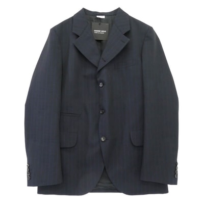 コムデギャルソンオムドゥ 25AW DP-J027-051 エステルヘリンボーンストライプ シングル テーラードジャケット L【極上美品】【中古】