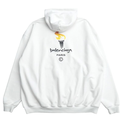 BALENCIAGA バレンシアガ Embroidery Flame Hoodie パーカー サイズXXS オーバーサイズ スウエット パーカー ブランド古着【中古】20260508/RA9311