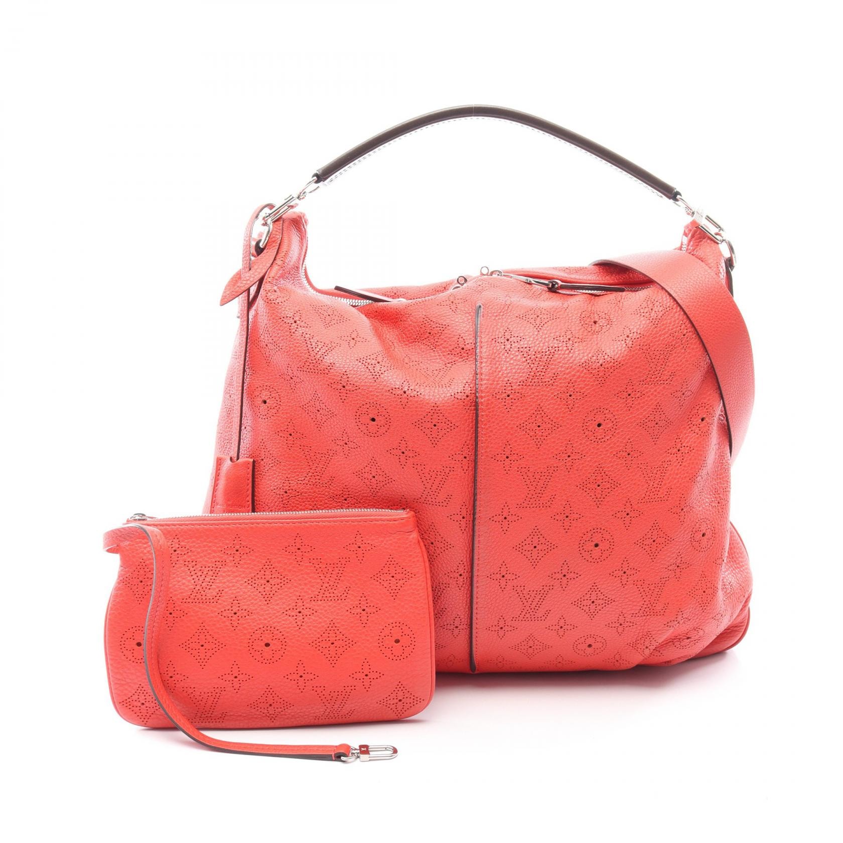 ルイ・ヴィトン LOUIS VUITTON セレネMM 2WAY ショルダーバッグ バッグ レザー マヒナ コライユ レディース レッド系 / ブラウン系 M94306 【中古】