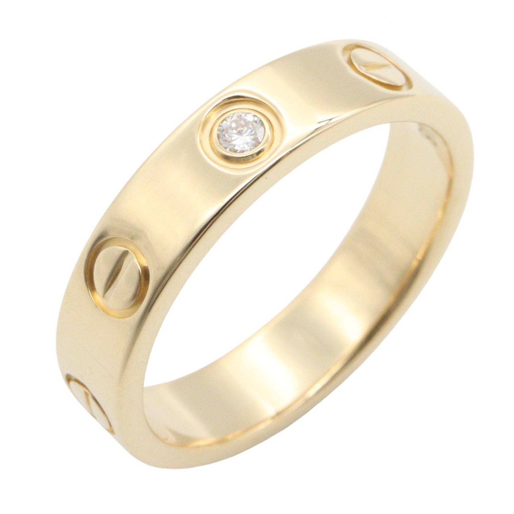 カルティエ CARTIER ミニラブ 1PD リング リング・指輪 ジュエリー K18(イエローゴールド) ダイヤモンド レディース ゴールド系 / クリア系 【中古】