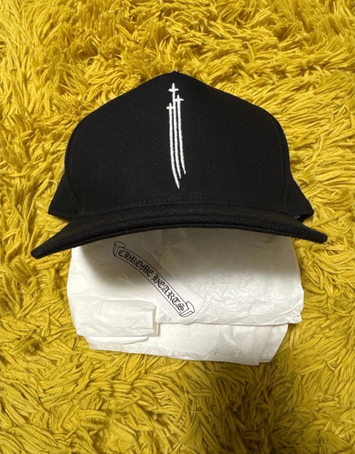 Chrome Hearts Baseball Cap RS 3 Cross "Black/White"