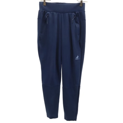 adidas アディダス テーパードパンツ S ネイビー