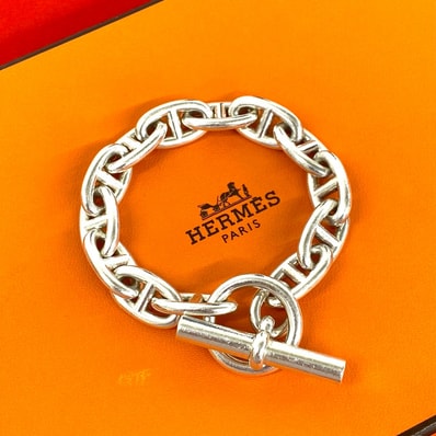 HERMES エルメス シェーヌダンクル GM 13コマ ブレスレット シルバー925 ブレスレット シルバー
03104
