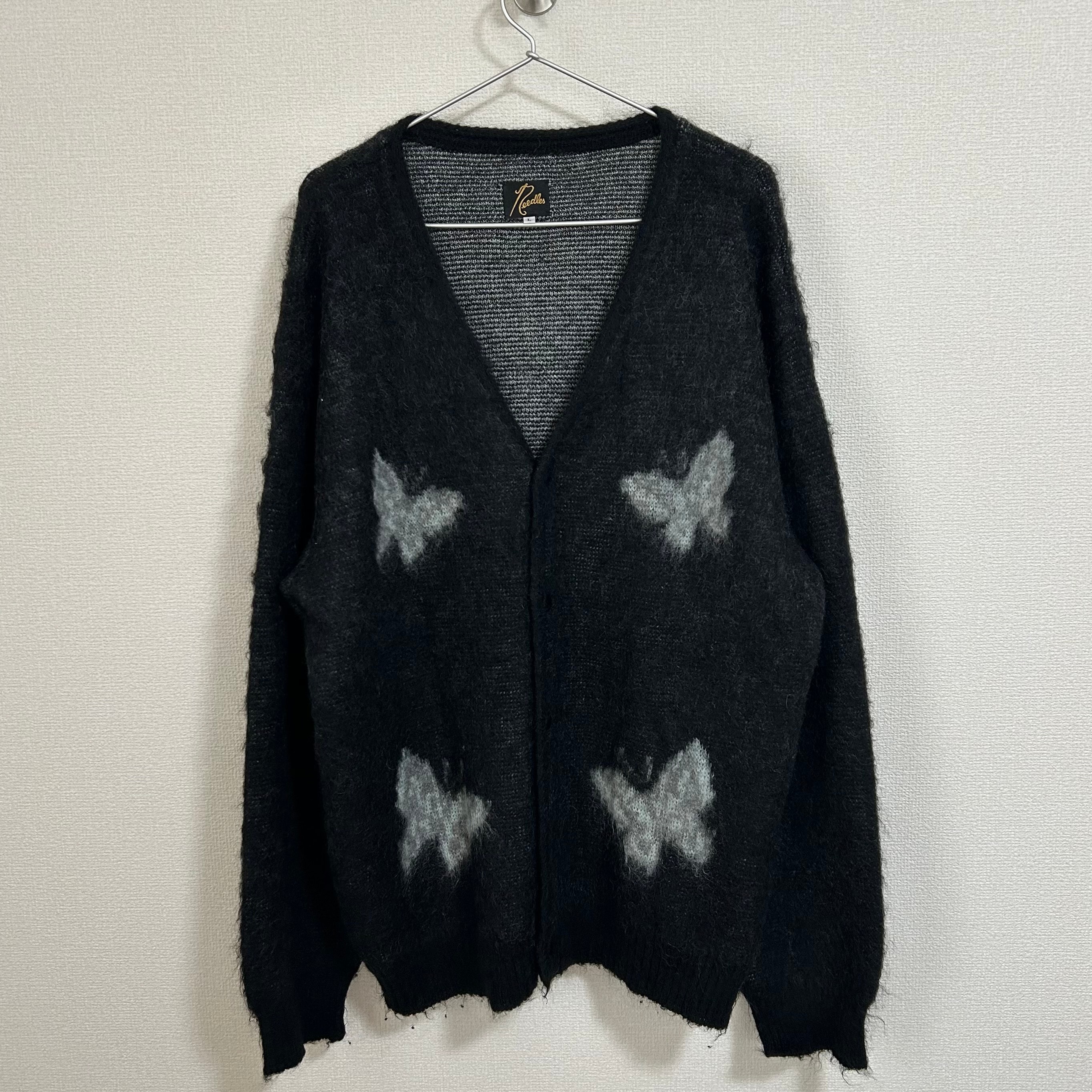 ニードルズ ステュディオス 別注 モヘア カーディガン - パピリオン4 "ブラック"