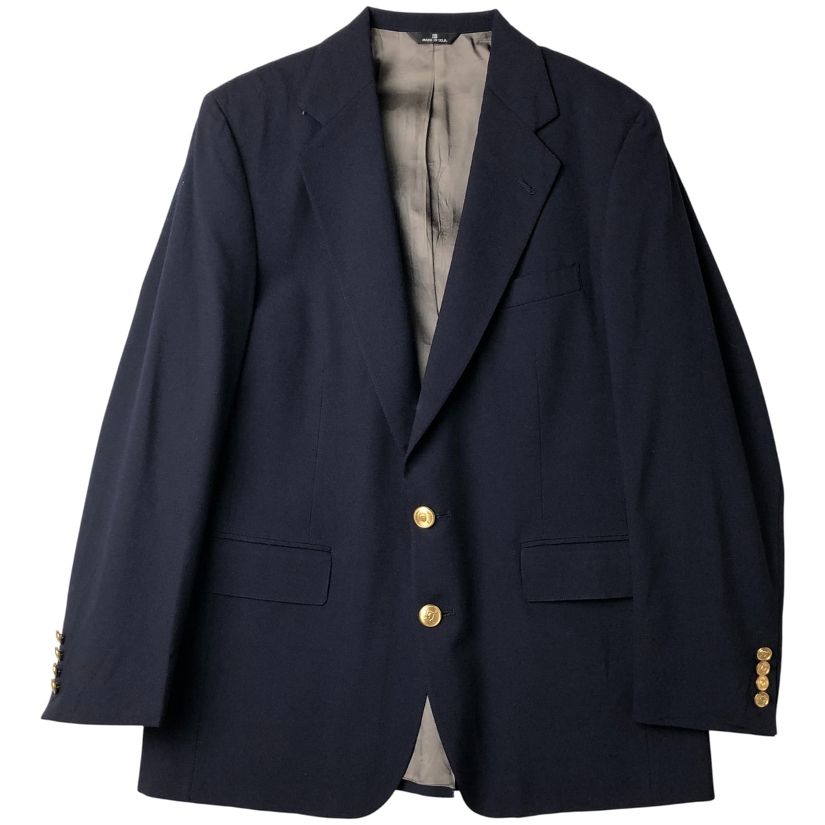 古着 90年代 ラルフローレン Ralph Lauren POLO UNIVERSITY CLUB 紺ブレザー テーラードジャケット USA製 メンズM相当 ヴィンテージ/eaa459661