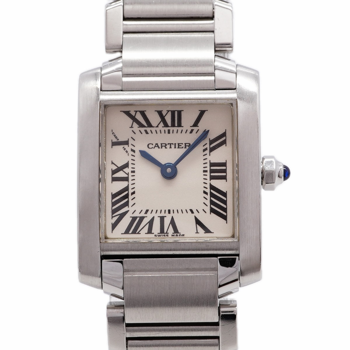 【6whc0189】カルティエ タンクフランセーズ SM W51008Q3 白文字盤【中古】腕時計 レディース