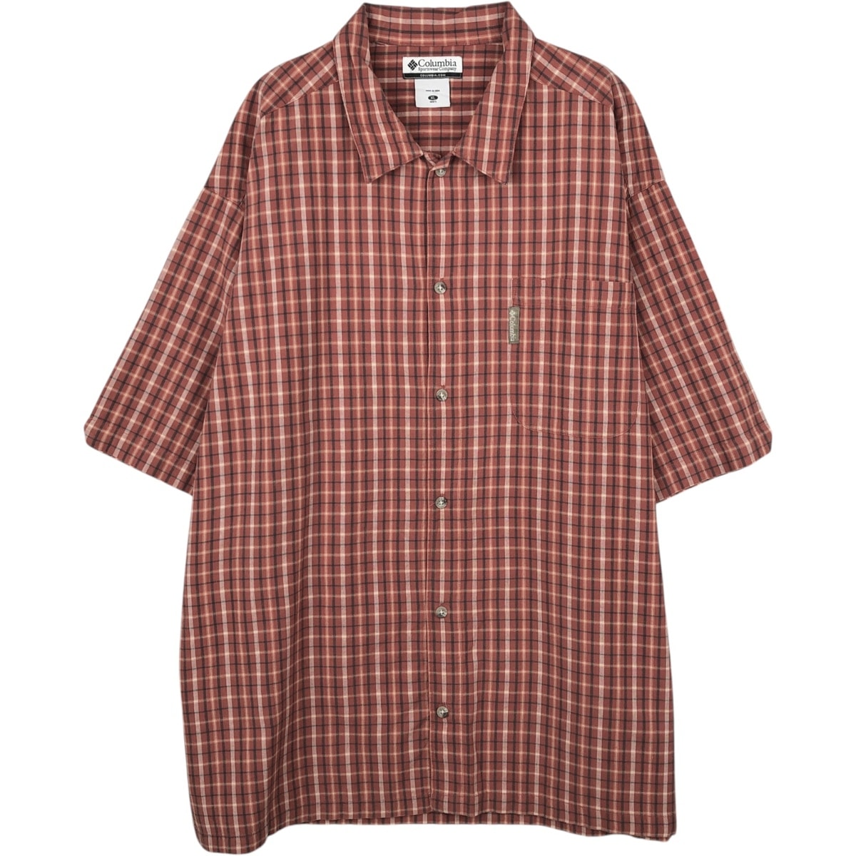 古着 00年代 コロンビア Columbia 半袖 コットン チェックシャツ ボックスシャツ メンズXL相当/eaa650655