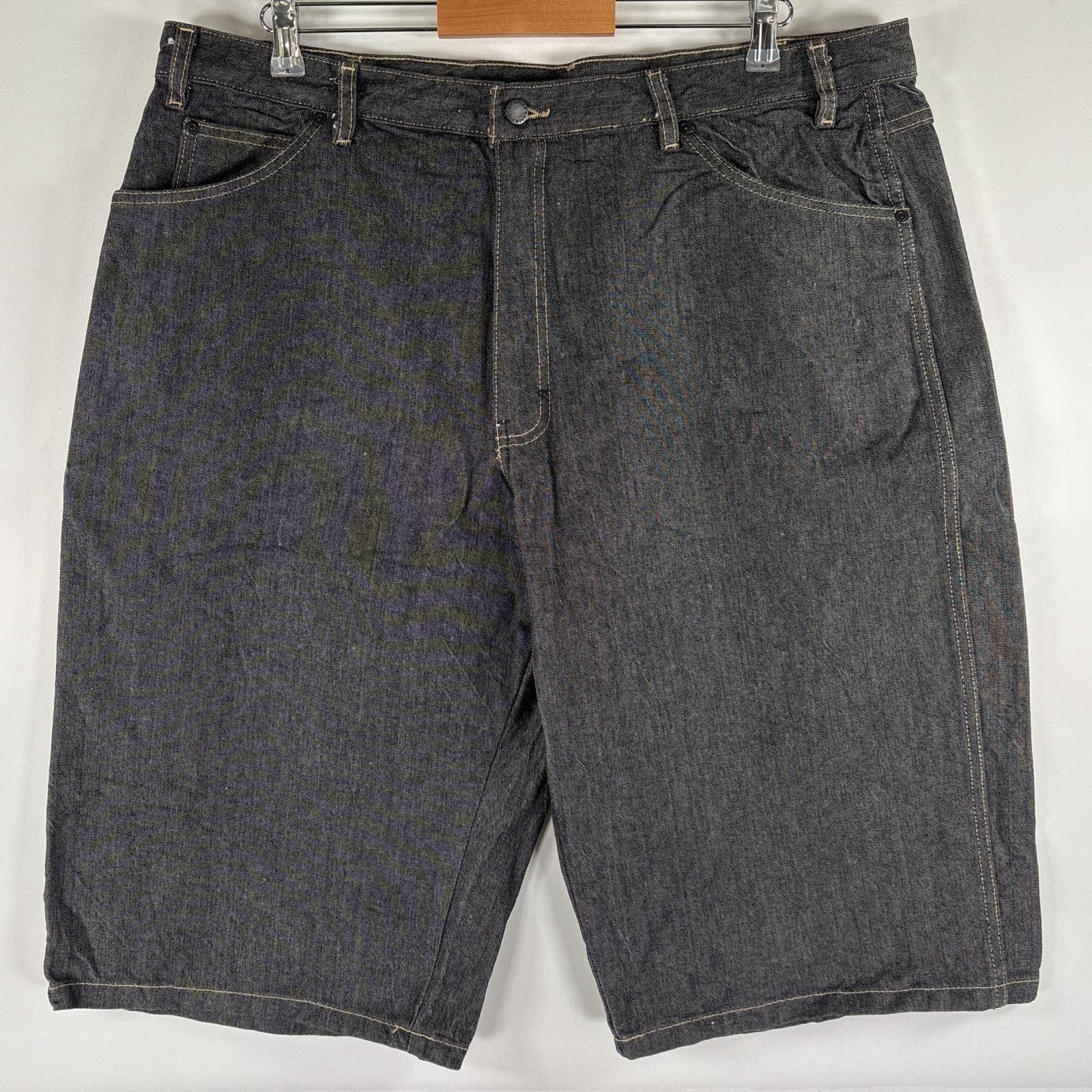 古着 ディッキーズ Dickies ショートパンツ バッドダイデニム 大きいサイズ ペインター ワーク ショーツ カーゴ w38  ブラック メンズ