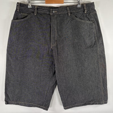 古着 ディッキーズ Dickies ショートパンツ バッドダイデニム 大きいサイズ ペインター ワーク ショーツ カーゴ w38 ブラック メンズ