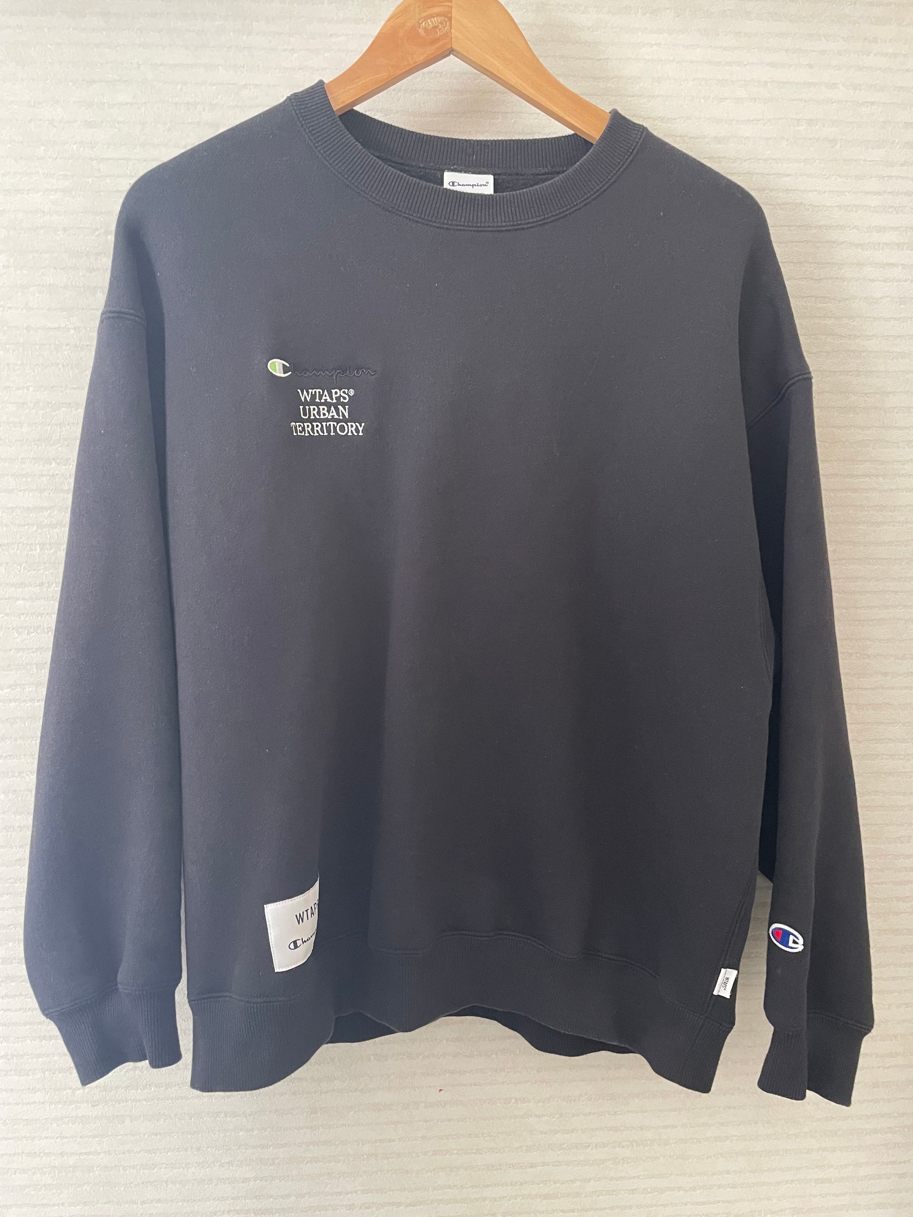 ダブルタップス x チャンピオン アカデミー クルーネック 222HBCHD-CSM03S "ブラック"