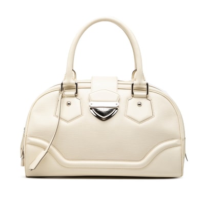 ルイ ヴィトン エピ ボーリング モンテーニュGM ハンドバッグ M5931J イヴォワール ホワイト レザー レディース LOUIS VUITTON 【中古】