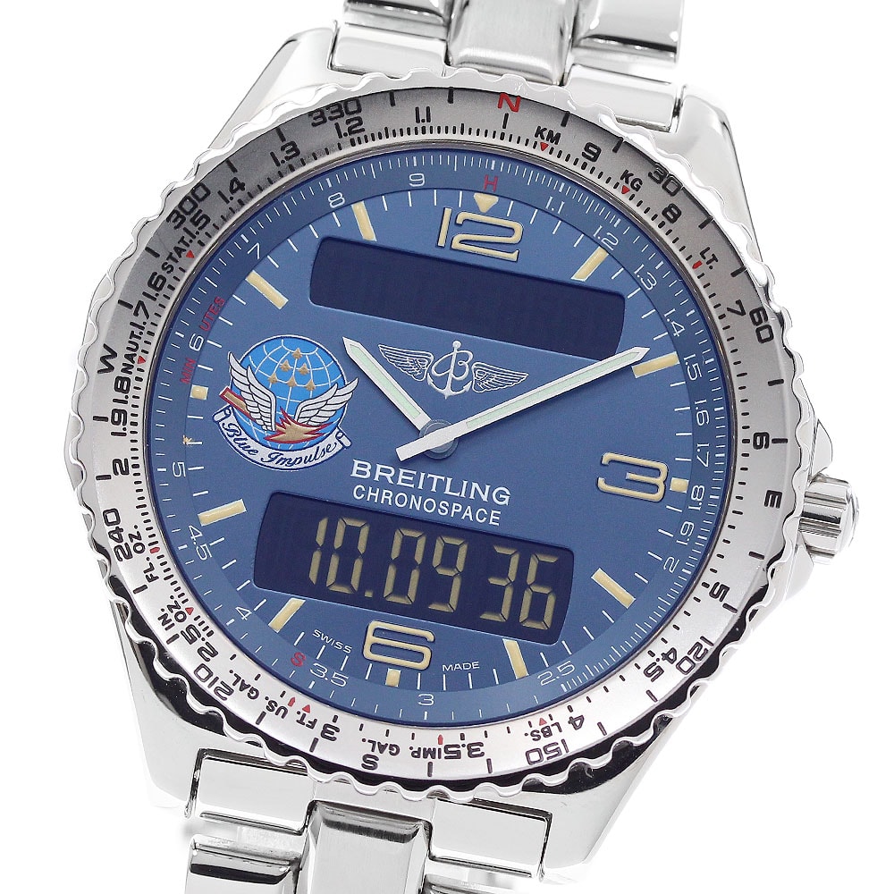 ☆美品 ブライトリング クロノスペース ブルーインパルス メンズ 【中古】
