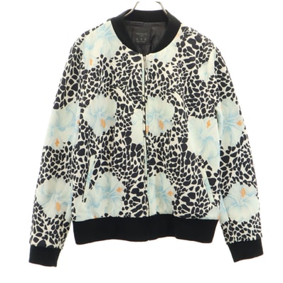 ZARA TRAFALUC ザラトラファ 総柄 ジップ ブルゾン M ブラック系 ジャケット