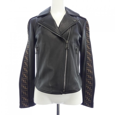 フェンディ FENDI FPJ706 NBA レザーライダースジャケット