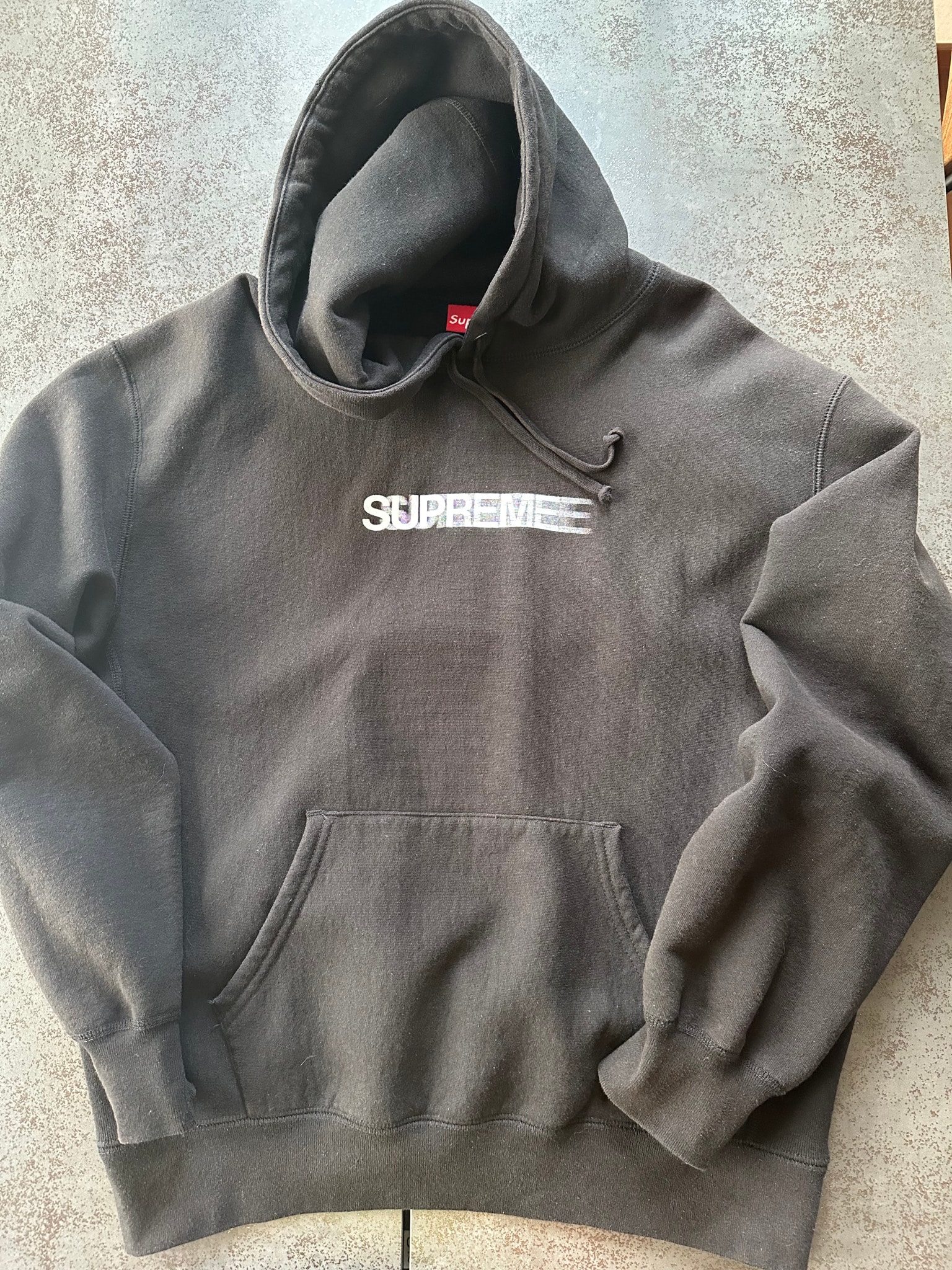 Supreme Motion Logo Hooded Sweatshirt "Black" (23SS)