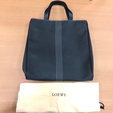 LOEWE PVC Logo Handle Bag "Black"