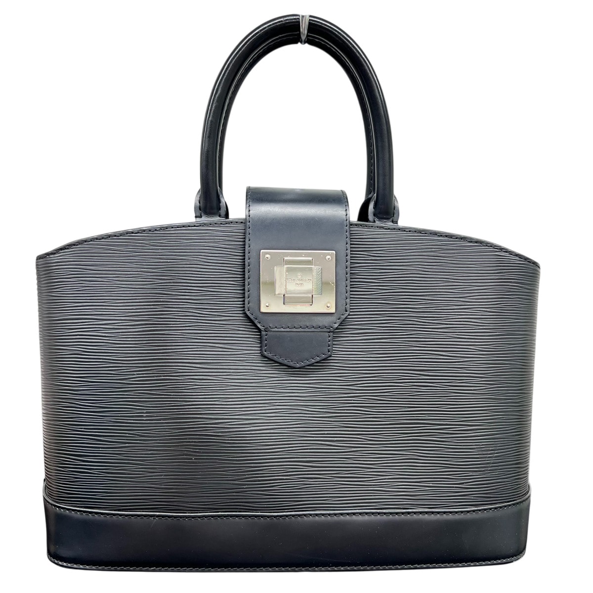 LOUIS VUITTON 希少 美品 ルイヴィトン ミラボーPM エピ ノワール ハンドバッグ M40462 レザー SN1142 ブラック トートバッグ ヴィトン LV ABランク 中古 鑑定済 ヴィトンバッグ