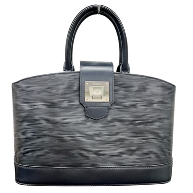 LOUIS VUITTON 希少 美品 ルイヴィトン ミラボーPM エピ ノワール ハンドバッグ M40462 レザー SN1142 ブラック トートバッグ ヴィトン LV ABランク 中古 鑑定済 ヴィトンバッグ