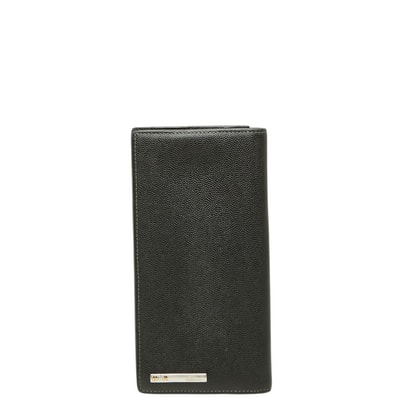 カルティエ サントス ドゥ カルティエ 長財布 ブラック レザー メンズ CARTIER 中古