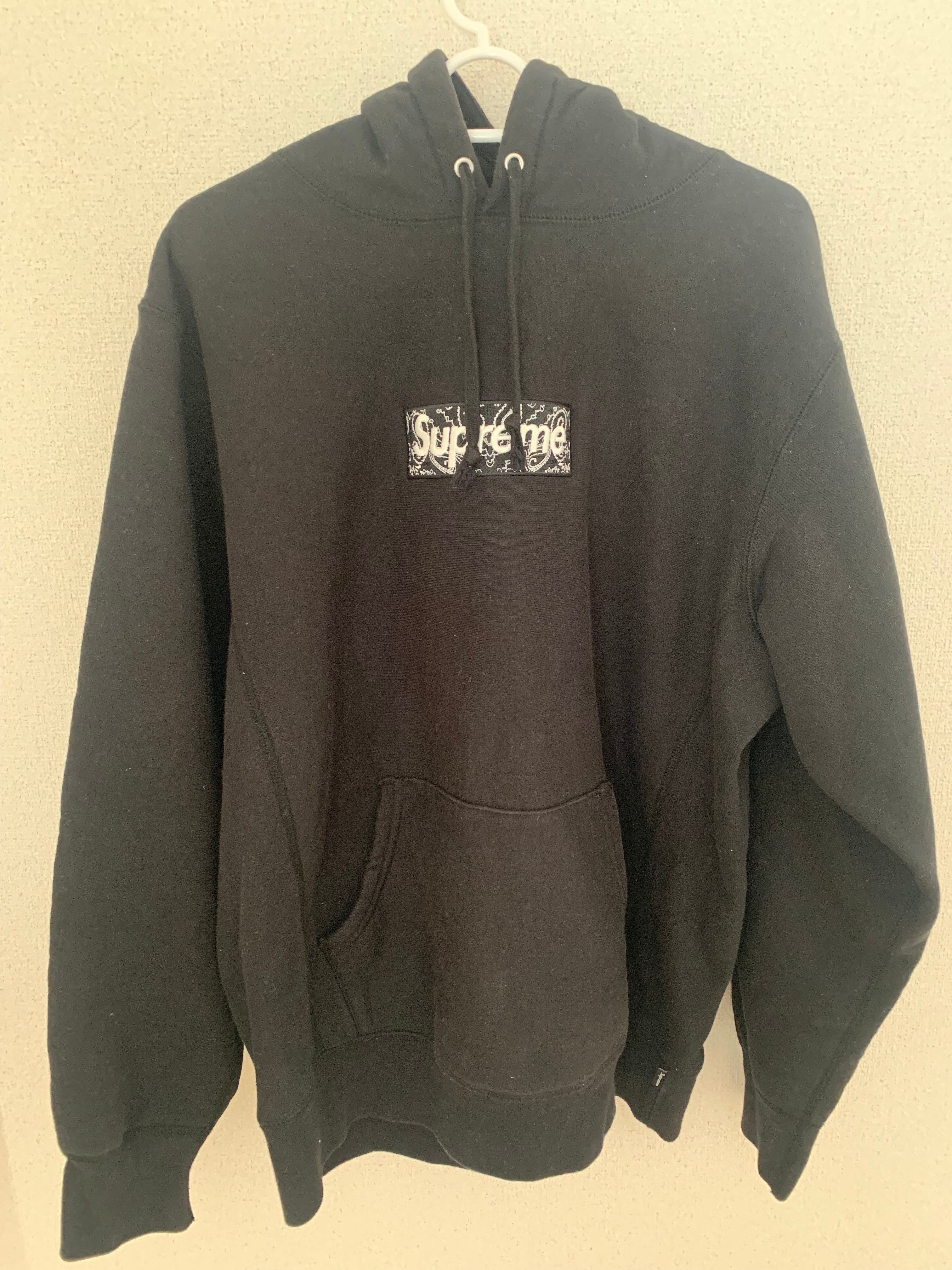 Supreme Bandana Box Logo Hooded Sweatshirt "Black"