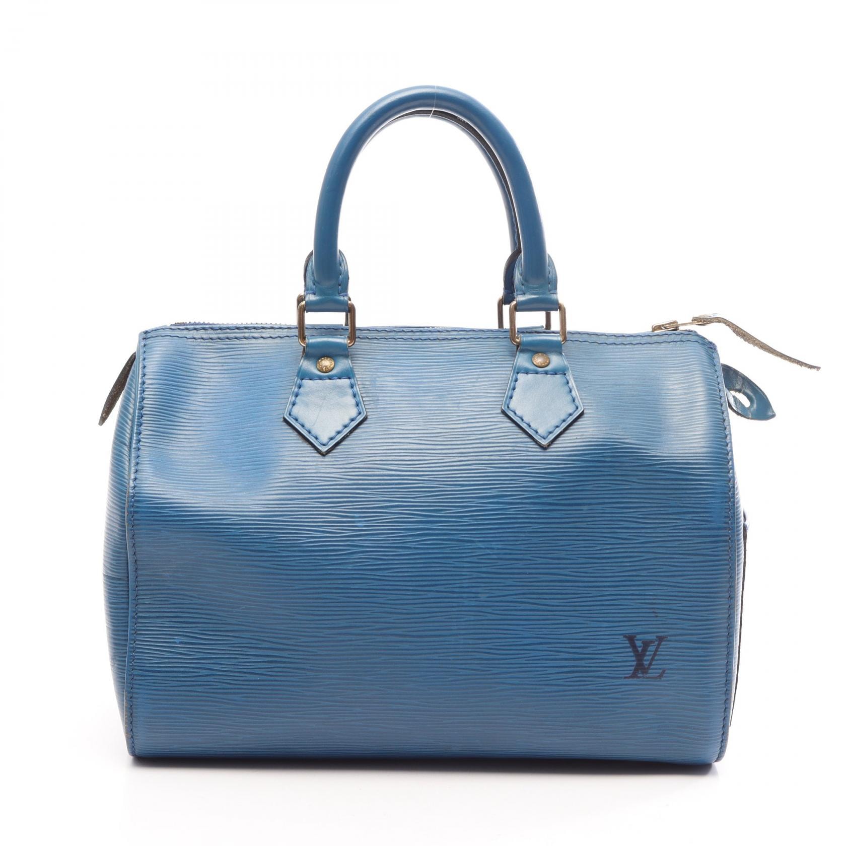 ルイ・ヴィトン LOUIS VUITTON スピーディ25 エピ トレドブルー ハンドバッグ バッグ レザー レディース ブルー系 M43015 【中古】