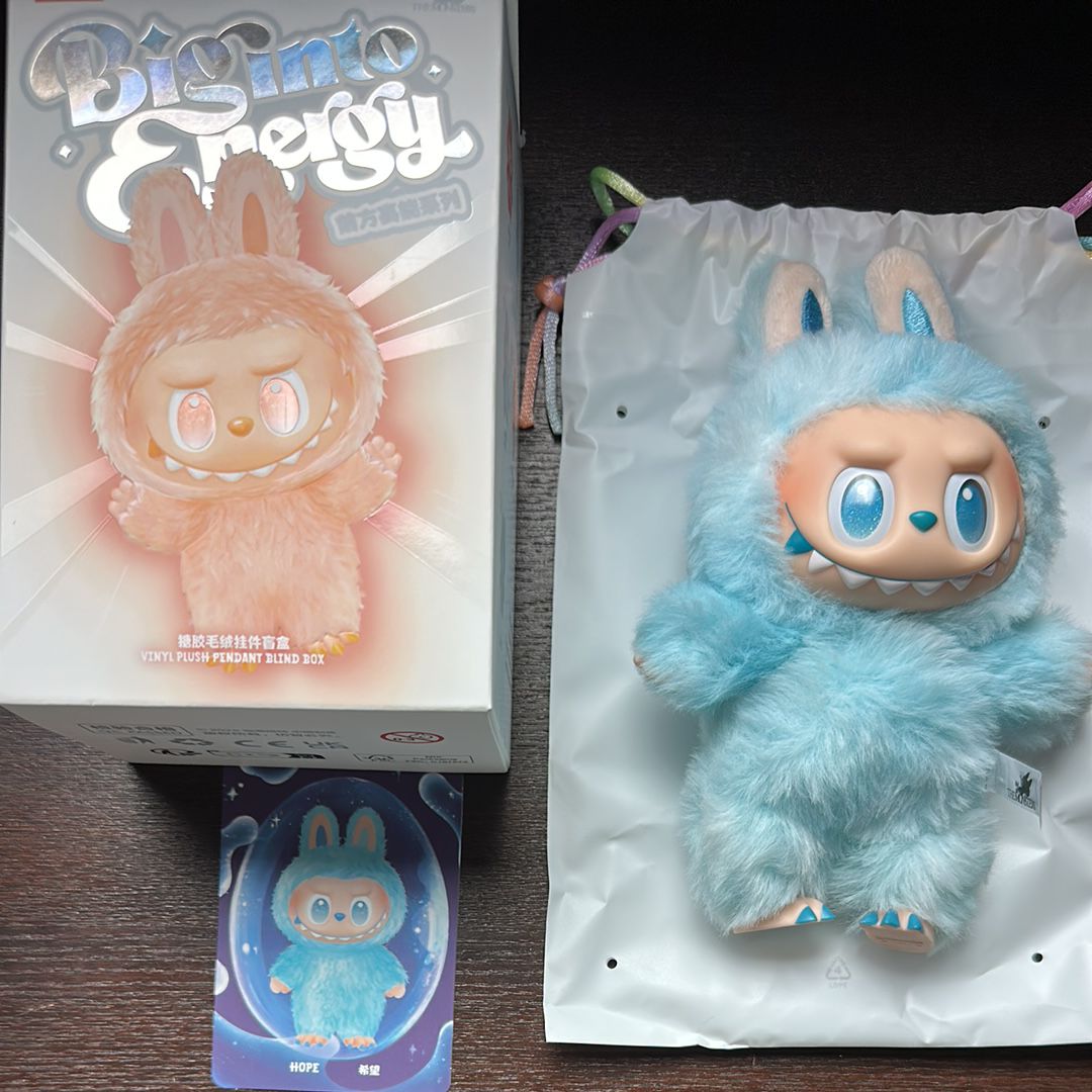 POP MART THE MONSTERS (LABUBU) Big into Energy Series Plush Pendant HOPE