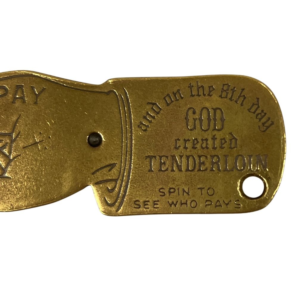 TENDERLOIN T-PAY PLATE テンダーロインYOU PAY C (やや傷や汚れあり)】TENDERLOIN テンダーロイン T-PAY PLATE BRASS
