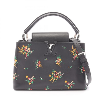 ルイ・ヴィトン LOUIS VUITTON カプシーヌPM Blossom 2WAY ハンドバッグ バッグ レザー レディース ブラック系 / マルチカラー 【中古】