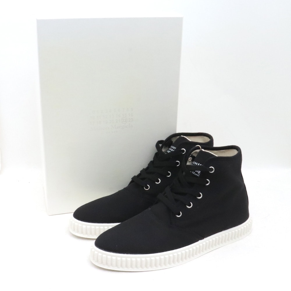 未使用 25cm相当 MAISON MARGIELA CANVAS HIGH TOP