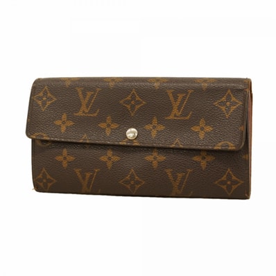 【6dc2819】ルイヴィトン 長財布 モノグラム ポルトフォイユサラ M61734 ブラウン【中古】レディース