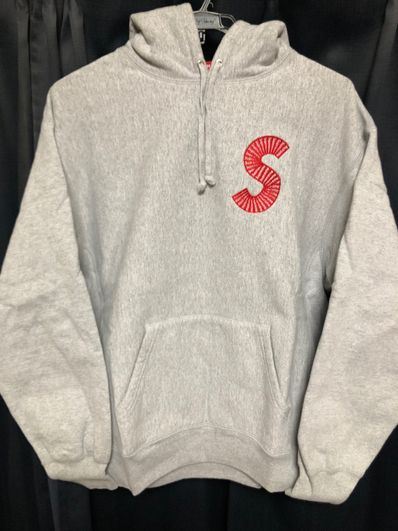 Supreme S Logo Hooded Sweatshirt "Heather Grey" (20FW)