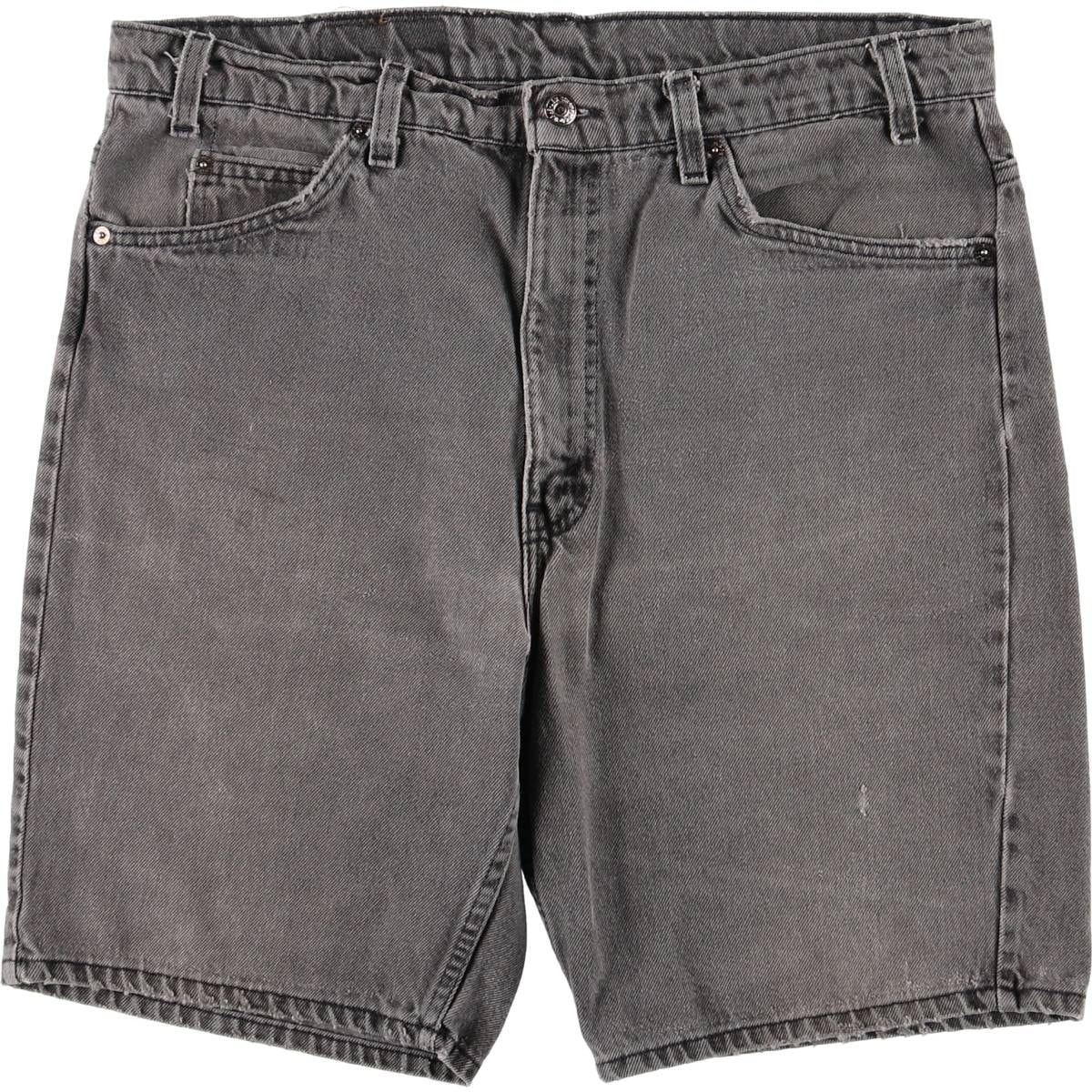 古着 90年代 リーバイス Levi's 505 オレンジタブ ブラックデニムショーツ ショートパンツ メンズw37相当 ヴィンテージ/eaa578221