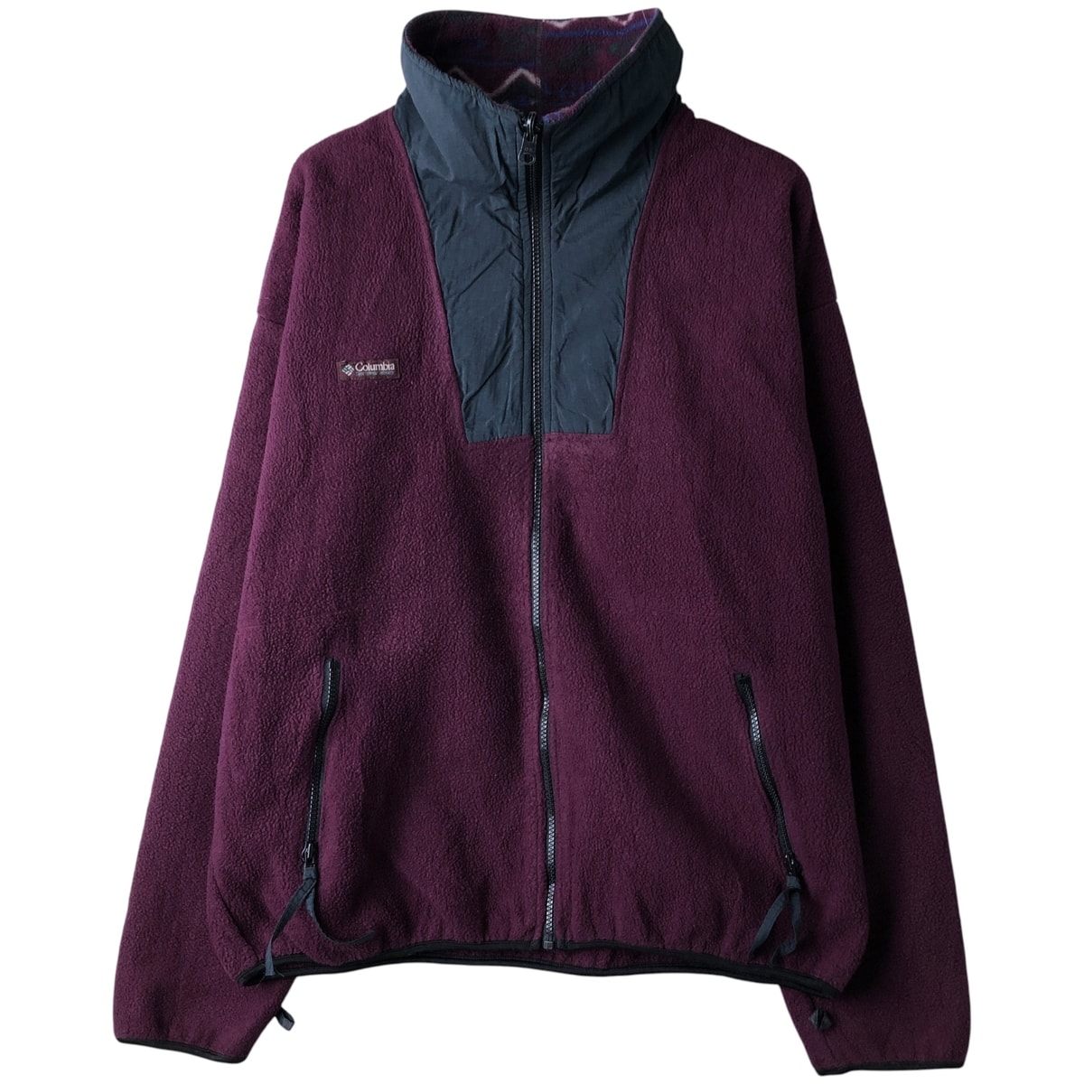 古着 90年代 コロンビア Columbia 白タグ 切替 フリースジャケット USA製 メンズXL相当 ヴィンテージ/eaa606399