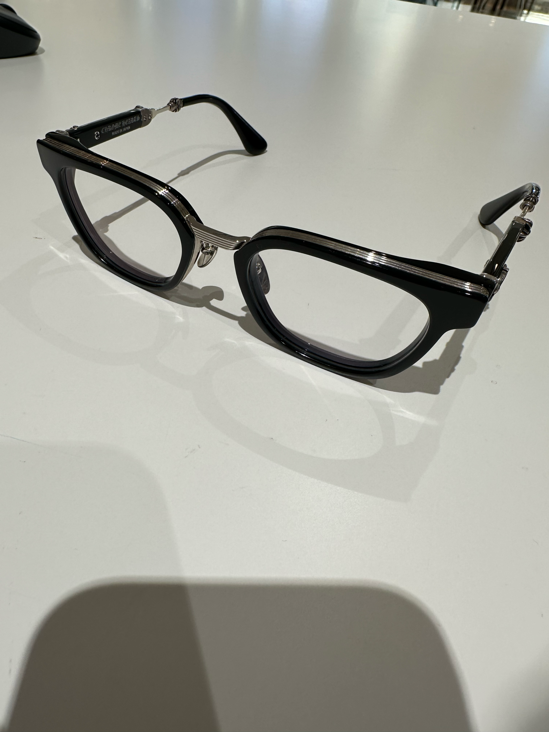 Chrome Hearts DUCK BUTTER 52 Wellington "Black/Shiny Silver"