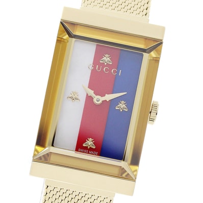 ☆美品 グッチ Gフレーム 147.4/YA147410 レディース 【中古】