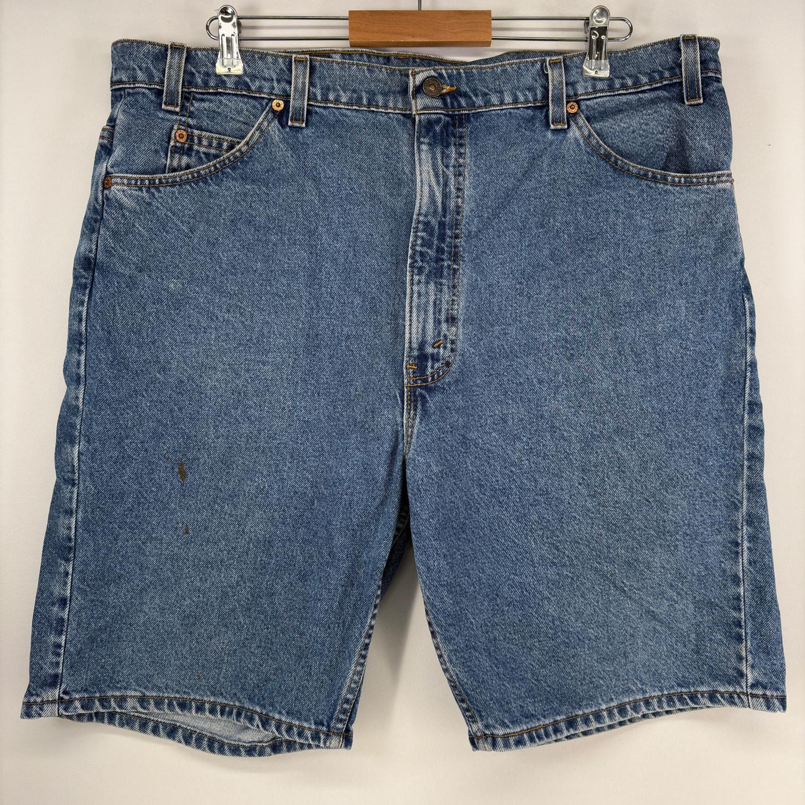 古着 90's/90年代 リーバイス Levi's USA製 ショートパンツ デニム ストレート ジップ 505 90s ハーフパンツ w42 L09 ブルー メンズ