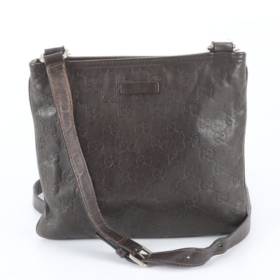 ■美品 グッチ グッチシマ 201533 ショルダーバッグ レザー