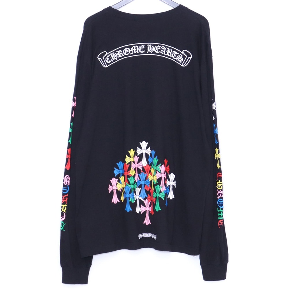 Chrome Hearts Cemetery Cross L/S T-Shirt "Black/Multicolor"