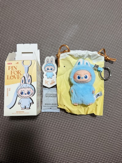 POP MART THE MONSTERS (LABUBU) Pin for Love Series-Vinyl Plush Pendant (A-M) K