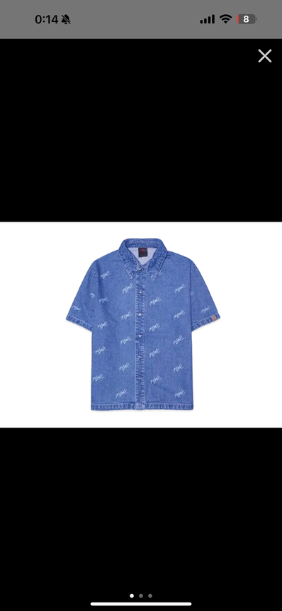 Nike Jordan Allover Print Men's Denim Top "Denim" (US Size)