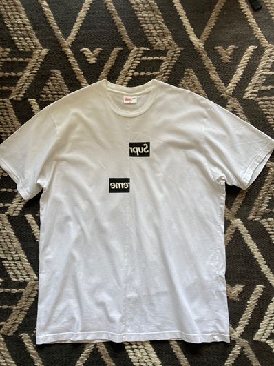 Supreme / Comme des Garçons SHIRT® Split Box Logo Tee "White"