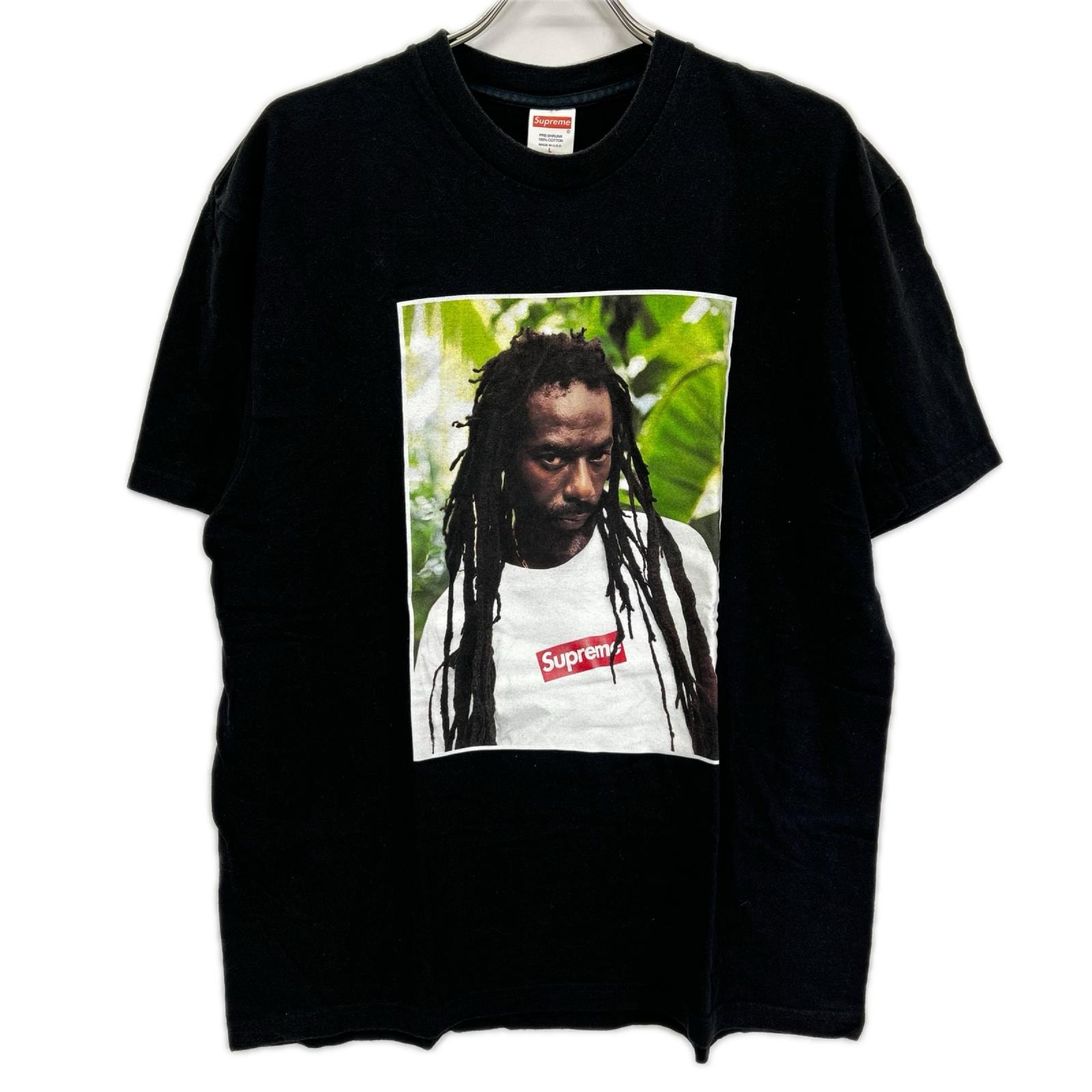 シュプリーム 19SS ブラック Buju Banton Tee ブジュ バントン Tシャツ L