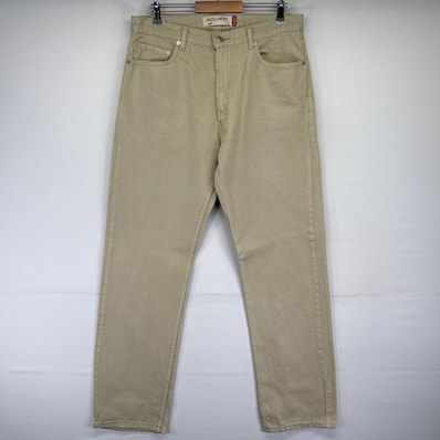 古着 リーバイス Levi's デニムパンツ 505 ストレート ジーンズ ジーパン 長ズボン 大きいサイズ w36 L34 ベージュ系 メンズ